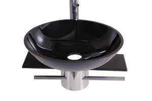 Legion WTB073 SINK VANITY WITHOUT MIRROR AND FAUCET - Black WTB073
