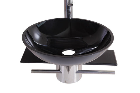 Image of Legion WTB073 SINK VANITY WITHOUT MIRROR AND FAUCET - Black WTB073