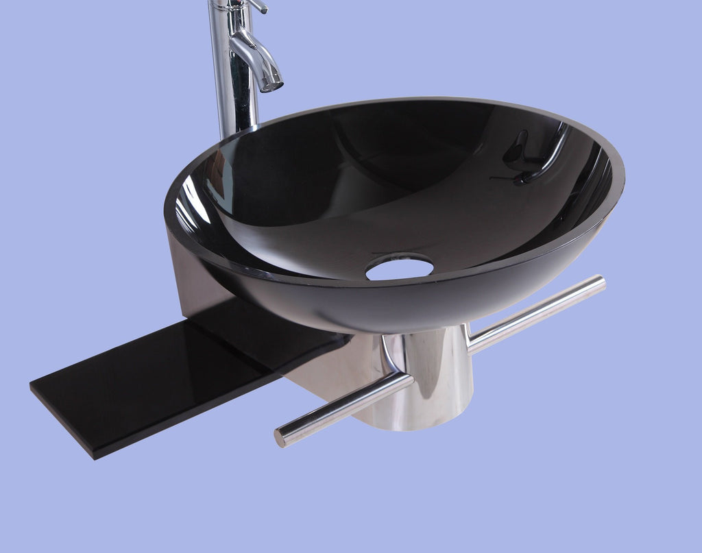 Legion WTB073 SINK VANITY WITHOUT MIRROR AND FAUCET - Black WTB073