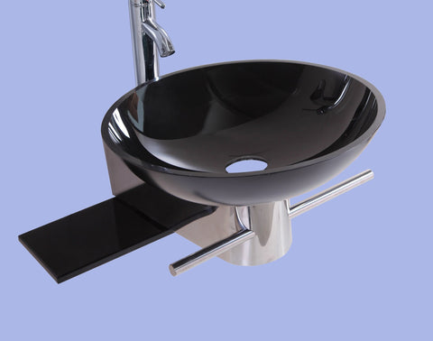 Image of Legion WTB073 SINK VANITY WITHOUT MIRROR AND FAUCET - Black WTB073