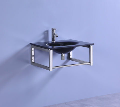 Image of Legion WTB074 SINK VANITY WITHOUT MIRROR AND FAUCET - Black WTB074