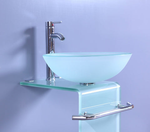 Image of Legion WTH70854 SINK VANITY WITHOUT MIRROR AND FAUCET - Frosted WTH70854