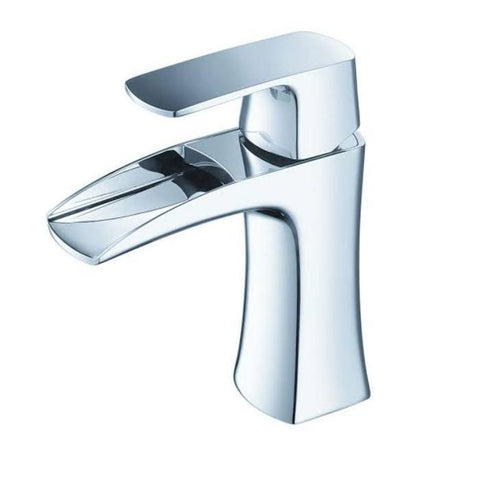 Lucera 24" Gray Modern Wall Hung Undermount Sink Vanity w/ Medicine Cabinet FVN6124GR-UNS-FFT3071CH