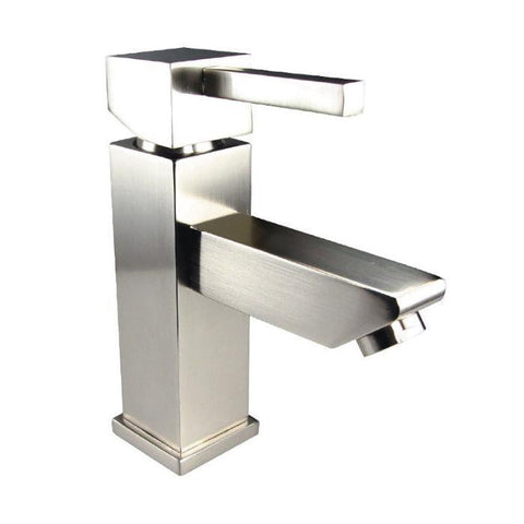 Image of Lucera 36" White Modern Wall Hung Undermount Sink Vanity- Left Offset