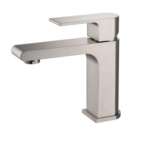 Image of Lucera 36" White Modern Wall Hung Undermount Sink Vanity- Left Offset FVN6136WH-UNS-L-FFT9151BN