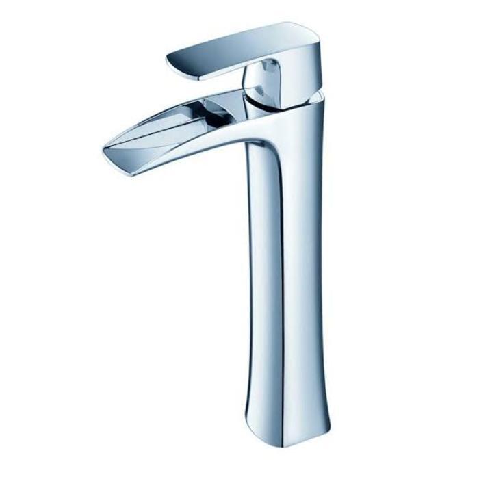 Lucera 48" Gray Modern Wall Hung Double Vessel Sink Modern Bathroom Vanity FVN6148GR-VSL-D-FFT3072CH