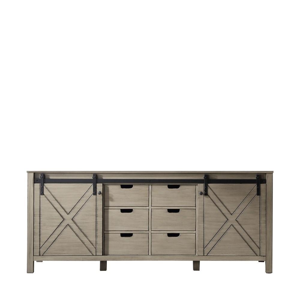Marsyas 80" Ash Grey Vanity Cabinet Only
