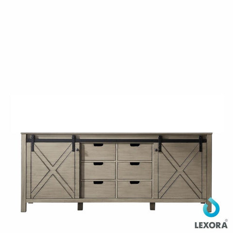 Image of Marsyas 80" Ash Grey Vanity Cabinet Only