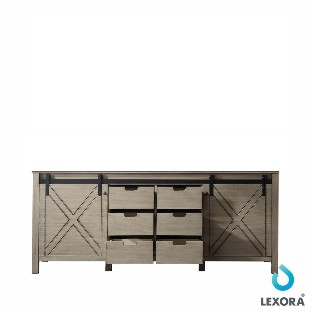 Marsyas 80" Ash Grey Vanity Cabinet Only