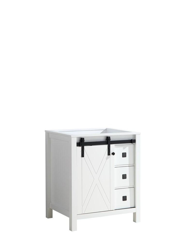 Marsyas Veluti 30" White Vanity Cabinet Only
