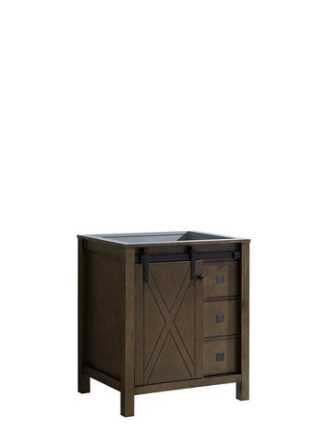 Image of Marsyas Veluti 30" Rustic Brown Vanity Cabinet Only