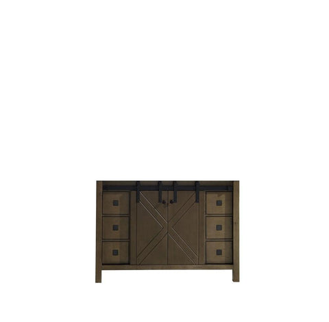 Image of Marsyas Veluti 48" Rustic Brown Vanity Cabinet Only