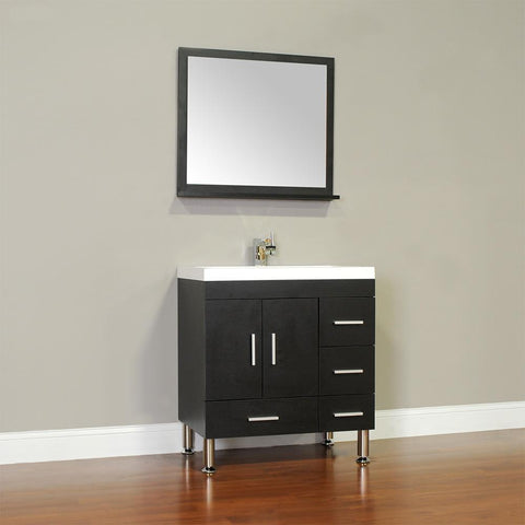 Image of Ripley Collection 30" Single Modern Bathroom Vanity - Black AT-8050-B