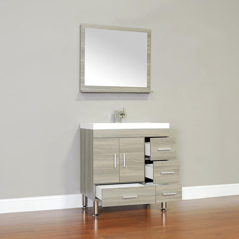 Image of Ripley Collection 30" Single Modern Bathroom Vanity - Gray AT-8050-G