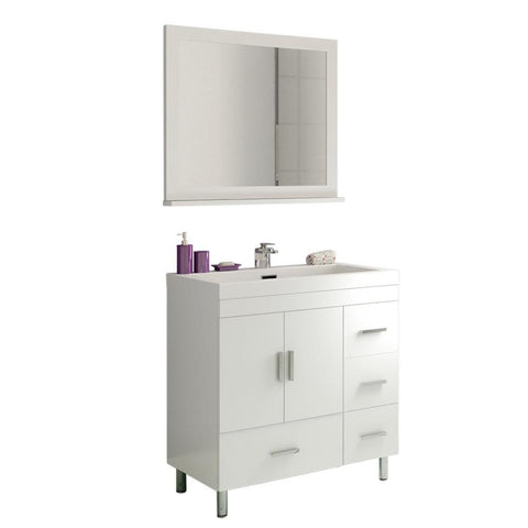Image of Ripley Collection 30" Single Modern Bathroom Vanity - White AT-8050-W