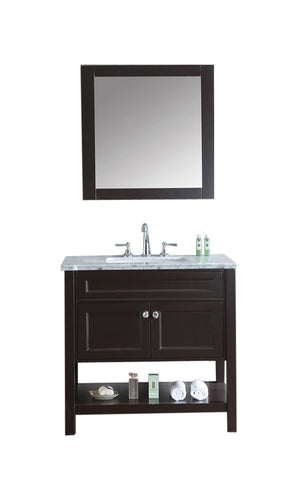Image of Seacliff by Ariel Mayfield 36" Single Sink Vanity Set in Espresso SC-MAY-36-SES