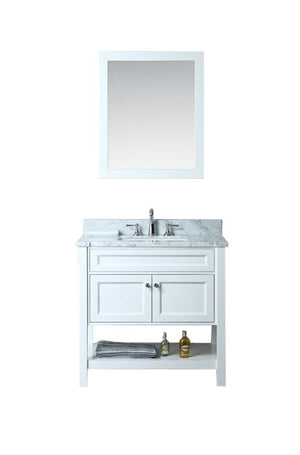 Seacliff by Ariel Mayfield 36" Single Sink Vanity Set in White SC-MAY-36-SWH