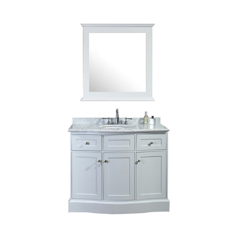 Image of Seacliff by Ariel Montauk 42" Single Sink Vanity Set in White SC-MON-42-SWH