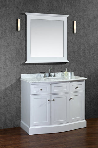 Image of Seacliff by Ariel Montauk 42" Single Sink Vanity Set in White SC-MON-42-SWH