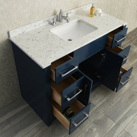 Image of Seacliff by Ariel Radcliff 48" Single Sink Vanity Set in Midnight Blue SC-RAD-48-SMB