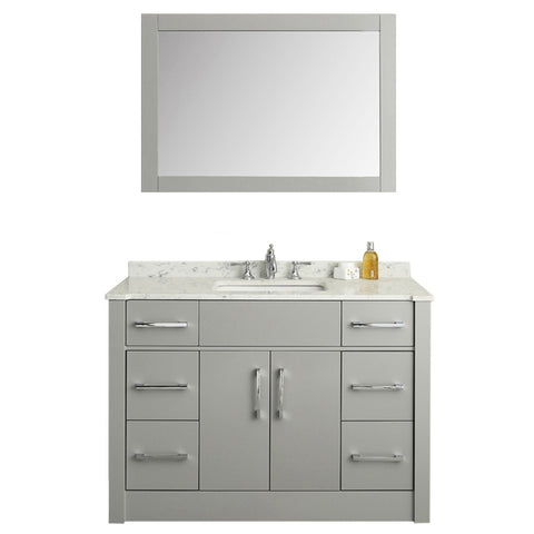 Image of Seacliff by Ariel Radcliff 48" Single Sink Vanity Set in Taupe Grey SC-RAD-48-STG