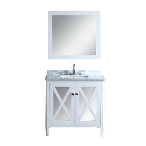 Seacliff by Ariel Summit 36" Single Sink Vanity Set in White SC-SUM-36-SWH