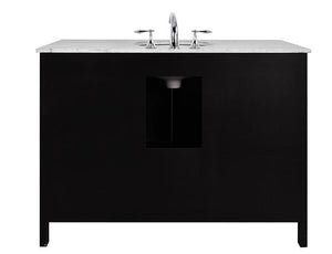 Stufurhome 48 inch Malibu Espresso Single Sink Bathroom Vanity