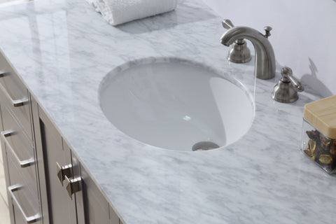 Image of Stufurhome 48 inch Malibu Grey Single Sink Bathroom Vanity with Mirror GM-6412-48GY-CR-M47