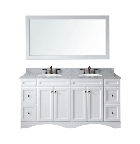 Image of Talisa 72" Double Bathroom Vanity ED-25072-WMRO-WH