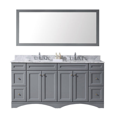 Image of Talisa 72" Double Bathroom Vanity ED-25072-WMSQ-GR