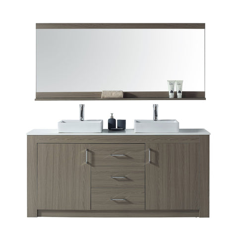 Image of Tavian 72" Double Bathroom Vanity KD-90072-S-GO