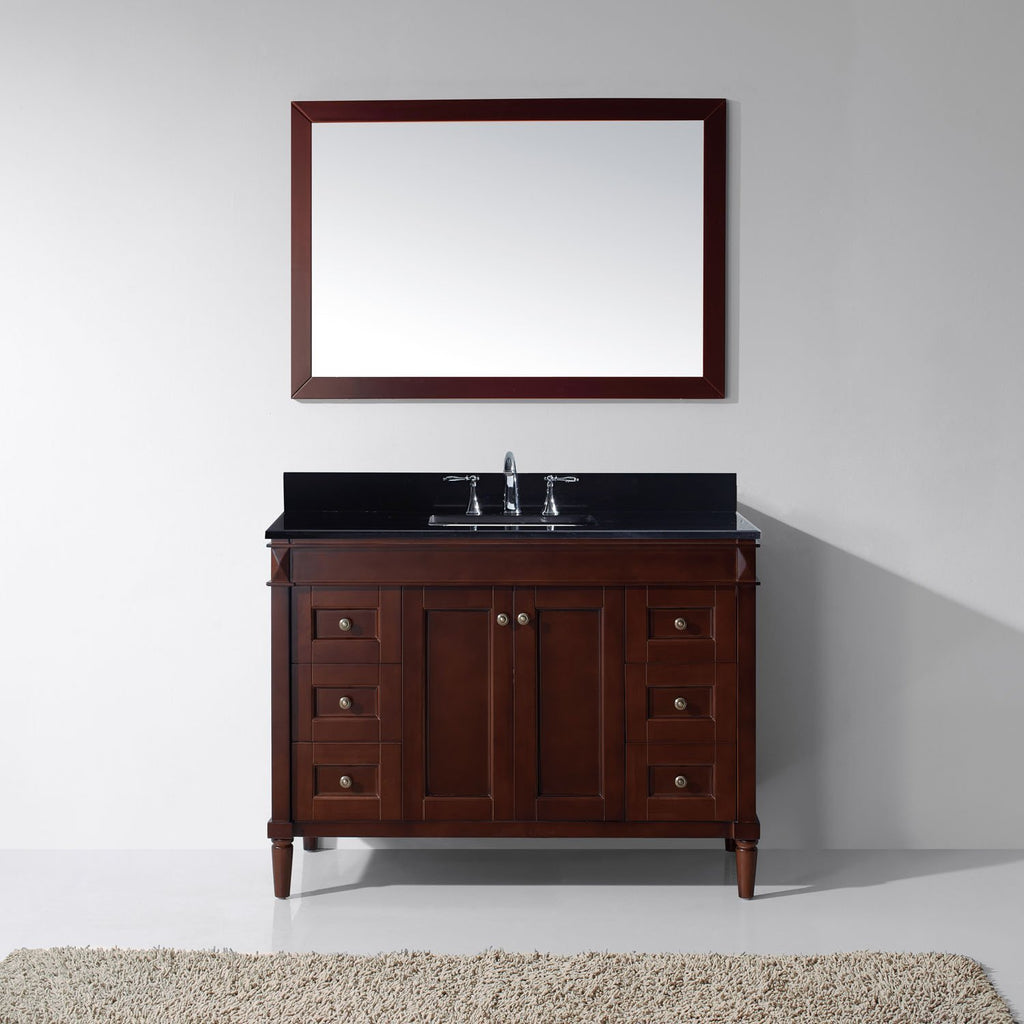 Tiffany 48" Single Bathroom Vanity ES-40048-BGSQ-ES