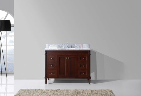 Image of Tiffany 48" Single Bathroom Vanity ES-40048-WMRO-GR
