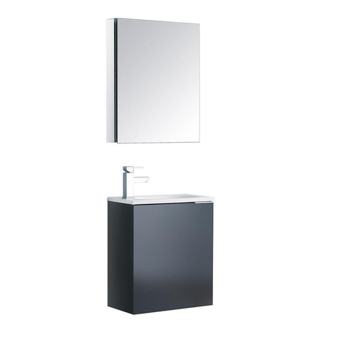 Image of Valencia 20" Wall Hung Vanity FVN8003GG-FFT1030BN