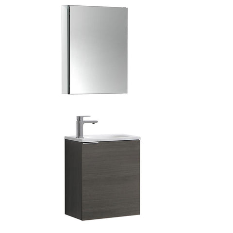 Image of Valencia 20" Wall Hung Vanity FVN8003GO-FFT1030BN