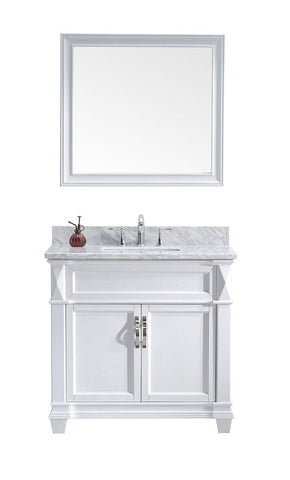 Image of Victoria 36" Single Bathroom Vanity MS-2636-WMSQ-WH