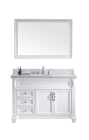 Image of Victoria 48" Single Bathroom Vanity MS-2648-WMRO-WH