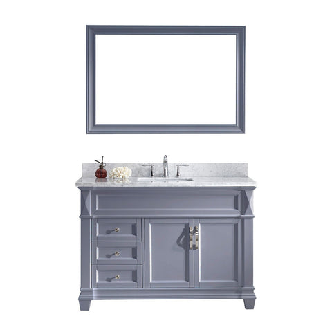 Image of Victoria 48" Single Bathroom Vanity MS-2648-WMSQ-GR