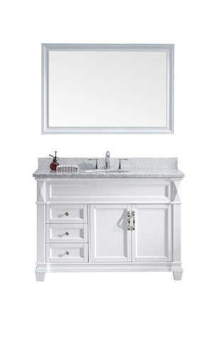 Image of Victoria 48" Single Bathroom Vanity MS-2648-WMSQ-WH
