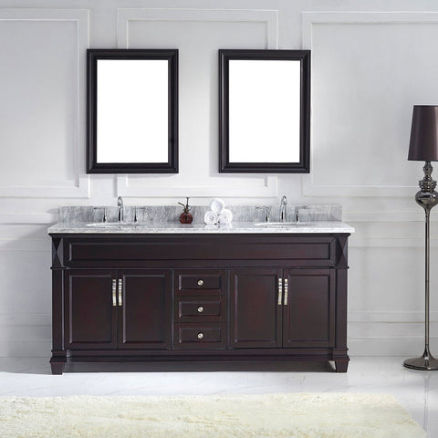 Image of Victoria 72" Double Bathroom Vanity MD-2672-WMRO-ES