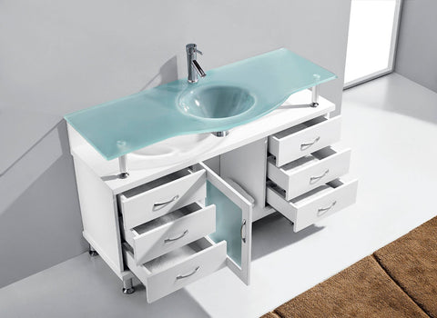Image of Vincente 55" Single Bathroom Vanity MS-55-FG-ES