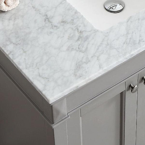 Image of Vinnova Catania 36" Contemporary Grey Single Sink Vanity Set