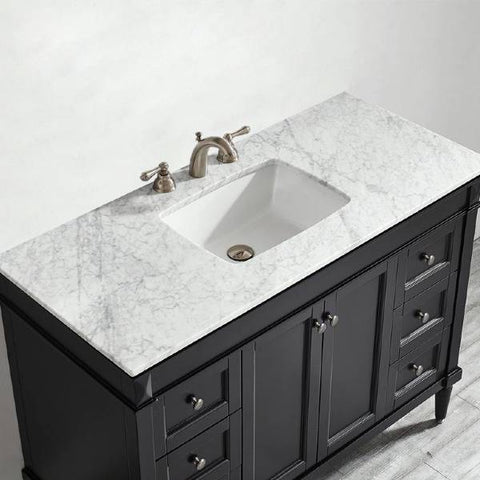 Image of Vinnova Catania 48" Contemporary Espresso Single Sink Vanity 715048-ES-CA-NM
