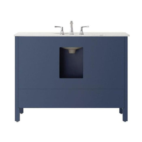 Image of Vinnova Gela 48" Modern Royal Blue Single Sink Vanity Set