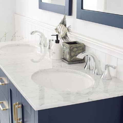 Image of Vinnova Gela 60" Modern Royal Blue Double Sink Vanity Set 723060-RB-CA