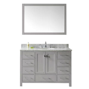 Virtu Caroline Ave 48 Cashmere Single Bathroom Vanity w/ White Top GS-50048 GS-50048-WMRO-CG