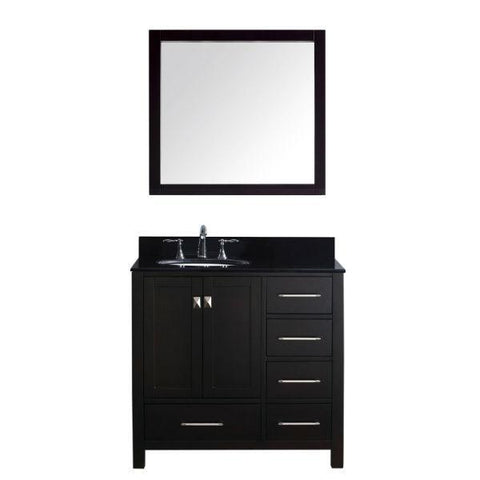 Image of Virtu Caroline Avenue 36″ Espresso Freestanding Bathroom Single Vanity GS-50036 GS-50036-BGRO-ES