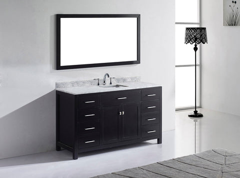 Virtu USA Caroline 60" Single Bathroom Vanity MS-2060-WMRO-CG