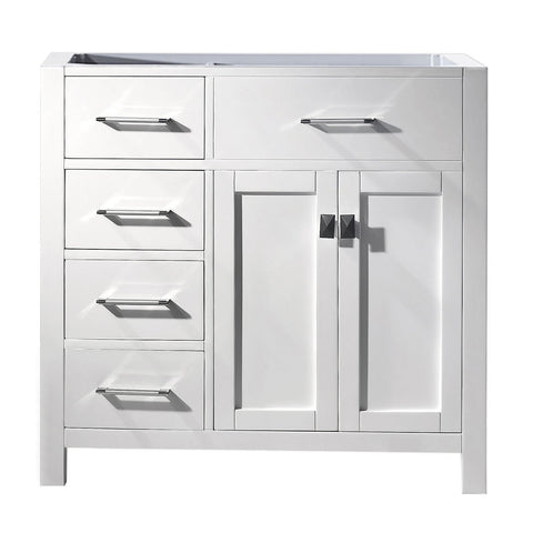 Image of Virtu USA Caroline Parkway 36" Cabinet Only - Left Offset MS-2136L-CAB-CG