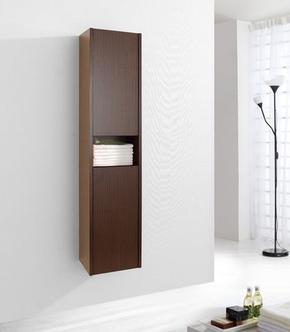 Image of Virtu USA Delmore 12" Linen Cabinet in Chestnut ESC-621-ES